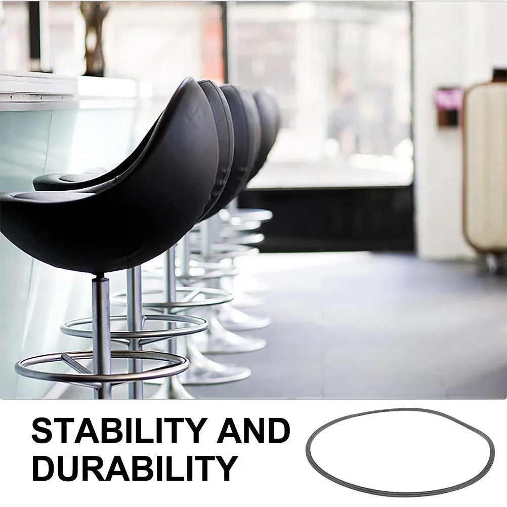 4Pcs Bar Stool Base Rubber Rings Non Slip Round Floor Protectors Anti Scratch Pads for Kitchen Barbershop Home Cafes
