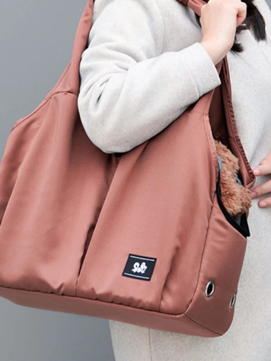 

Портативная сумка-переноска для собак и кошек, на одно плечо, для прогулок на улице, для маленьких собак, дорожная сумка-переноска для животных