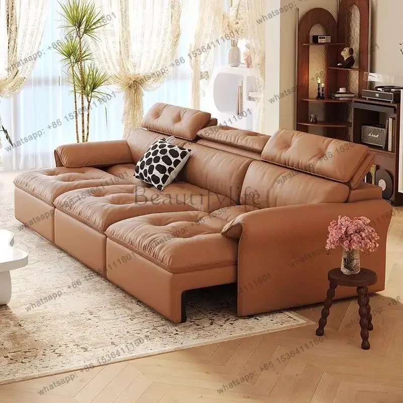 LJY Design Cheap Electric Recliner Sofas Brown China European Quality Living Room Sofas Luxury Modern Divano Soggiorno Furniture