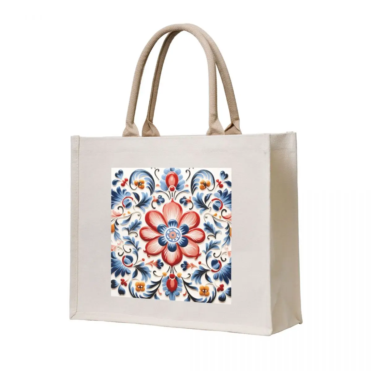 

Norwegian Rosemaling Vibrant Floral Art with a Rich Heritage Tote Bag Canvas shoulder bag Lady bags shopping bag Handbags
