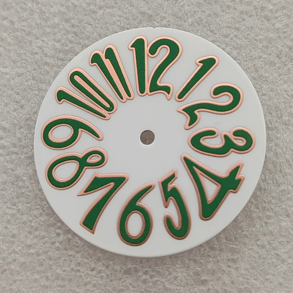 Эмалированный циферблат диаметром 33,2 мм для часов с механизмом NH35, аксессуары для модификации с известными светящимися большими циферблатами