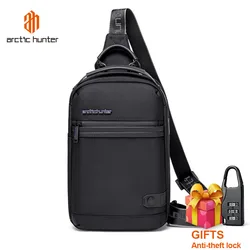 ARCTIC HUNTER New Men Outdoor Travel Bag Multi Functional Crossbody Bag Leisure Entertainment Chest Bag Riding Hiking Strap Bag