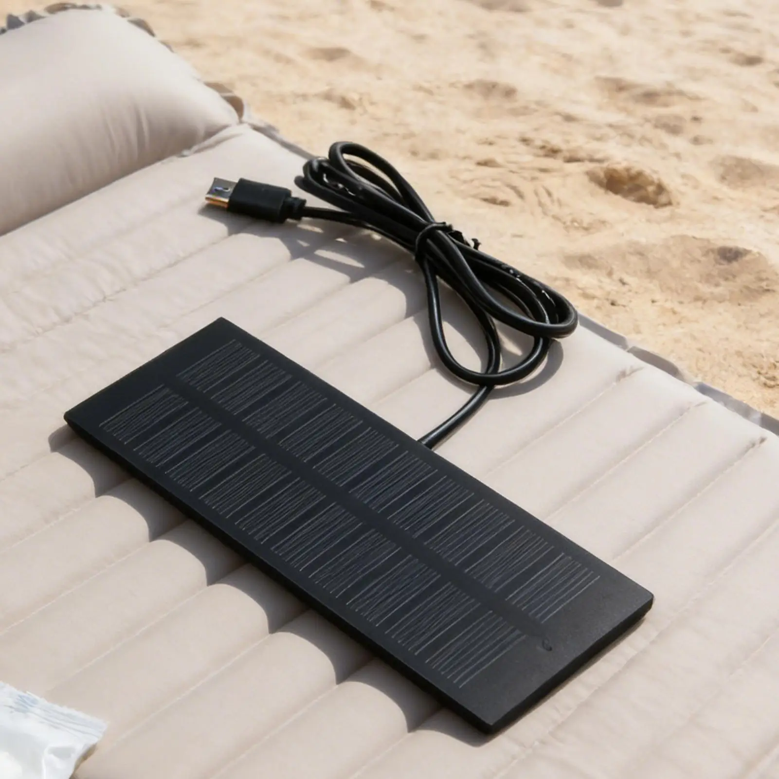 5W 5V Solarladegerät Typ-C Tragbare Powerbank für Telefon USB-Geräte Überwachungskamera Camping Notstrom-Backup bei Stromausfall