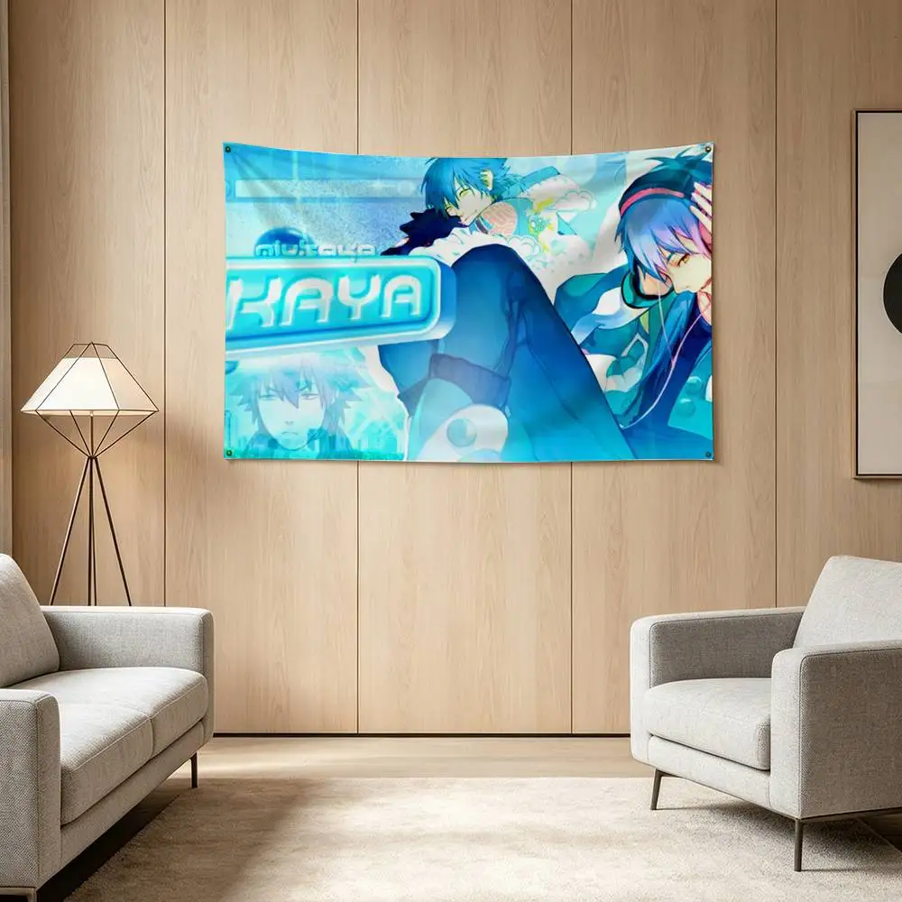 Game DRAMAtical Murder Aoba Seragaki Flag Digital Printing Banner for Garage Wall Out Door Decoration