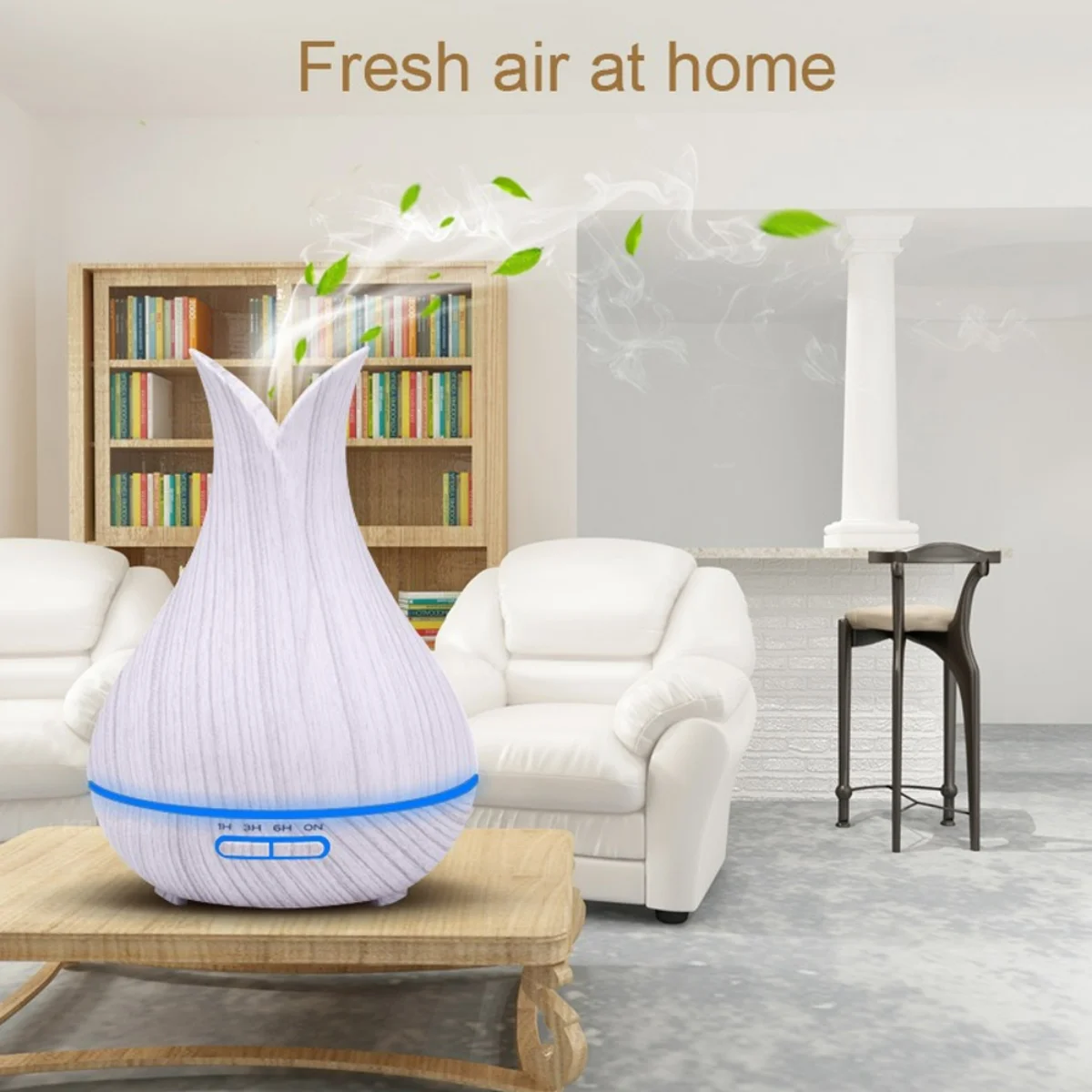 USB Humidifier with 7 Color LED Lights & Timer  Compact & Quiet