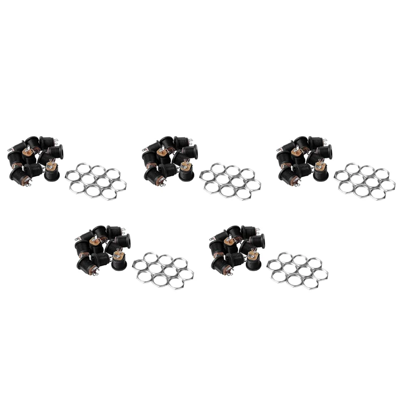 

BHTS-50 Pcs Panel Mount 2.1X5.5Mm Power Jack DC Socket