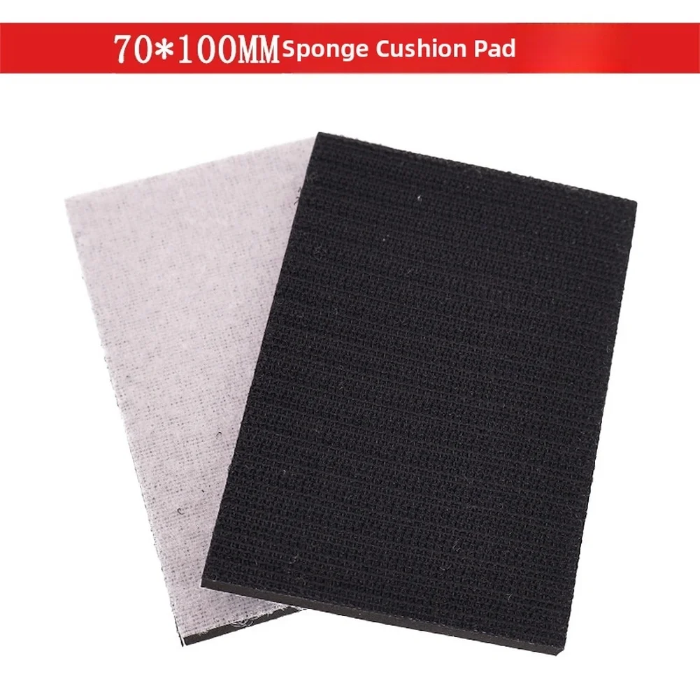 70x100mm EVA Sponge Support Pad 5mm Thick For Polishing Buffing Car Wood Metal Surfaces For Wet Dry Sanding Hand Tools
