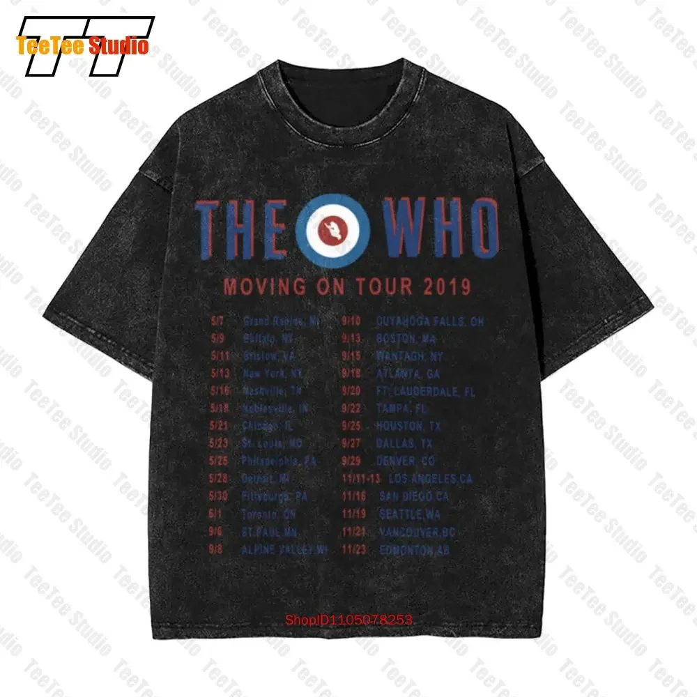 The Who Band Moving On Tour 2019 Vintage Oversized T-Shirt 273K