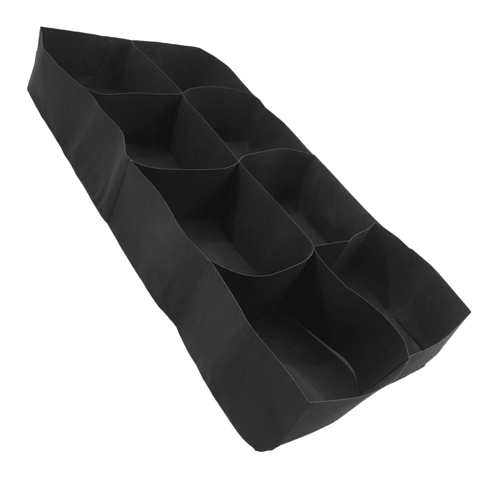 حقيبة زراعة نباتات لسرير الحديقة قابلة للطي بتصميم شبكي مستطيل حاوية زراعة لنباتات الزهور النباتية