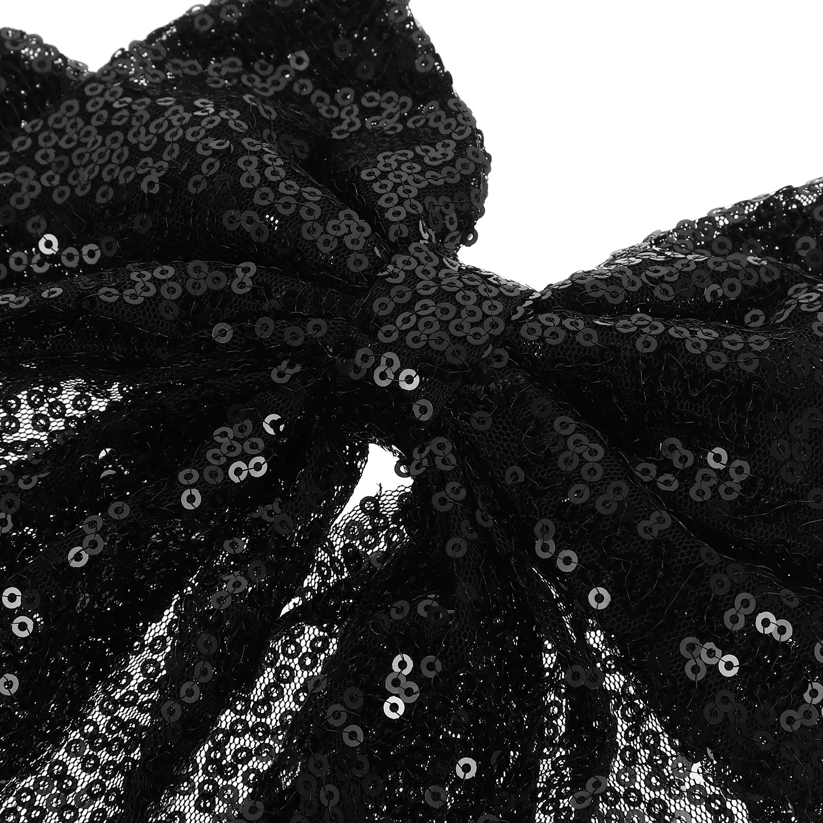 High Ponytail Sequin Bow Hair Clip Oversized Sparkling Glitter Fashion Accessory Large Bow Clip Women Hair Styling