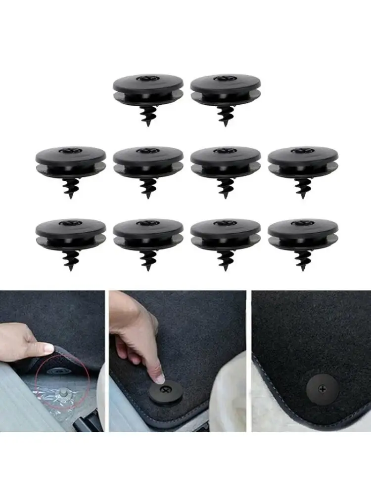 

Antiskid Pad Fastener Car Fastener Clips Skid Resistant Carpet Fixed Clamp 10pcs