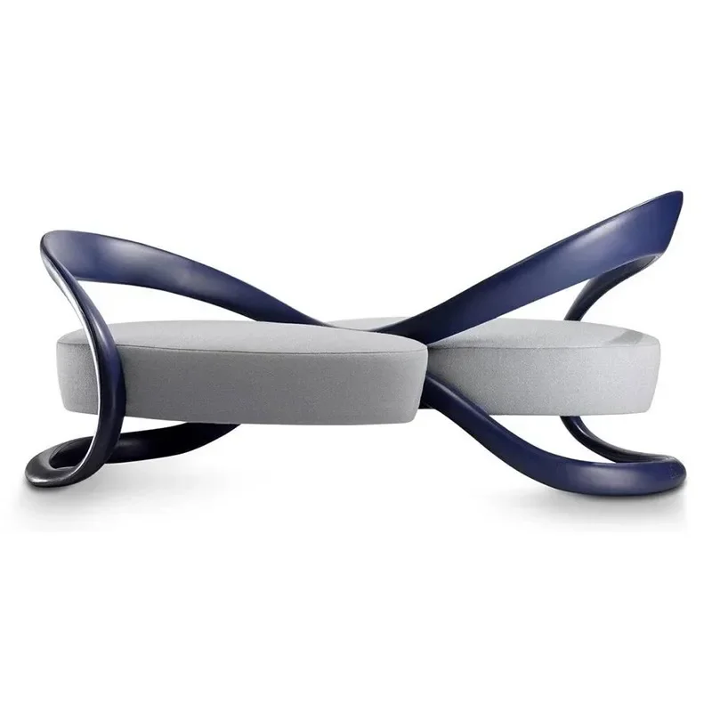 

light luxury art trend streamer special-shaped sofa villa living room leisure chair