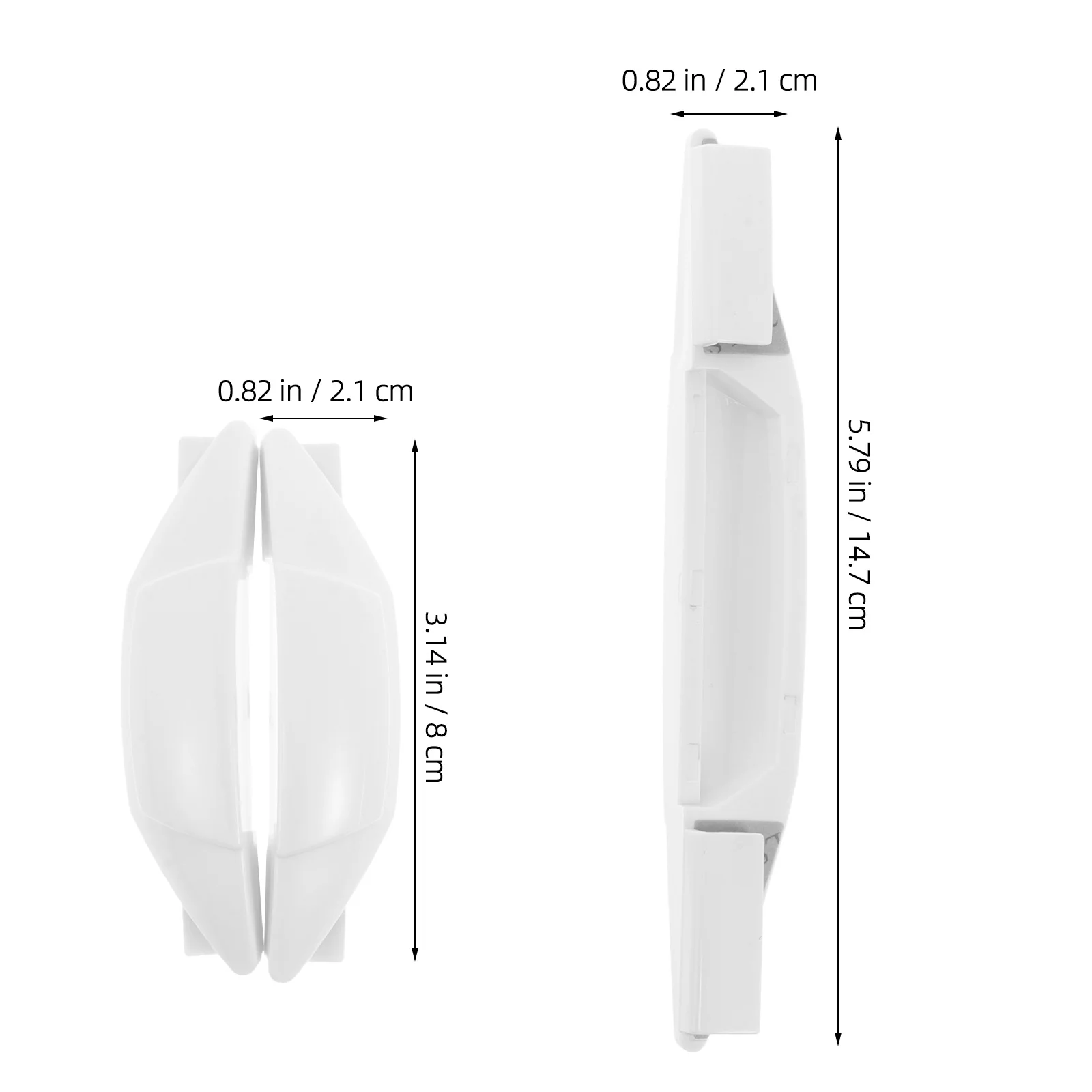 4개입 자동차 문 긁힘 방지 스트립 화이트 내구성 PVC 세련된 디자인 빠른 설치 가정 차고 및 주차장 기둥에 적합