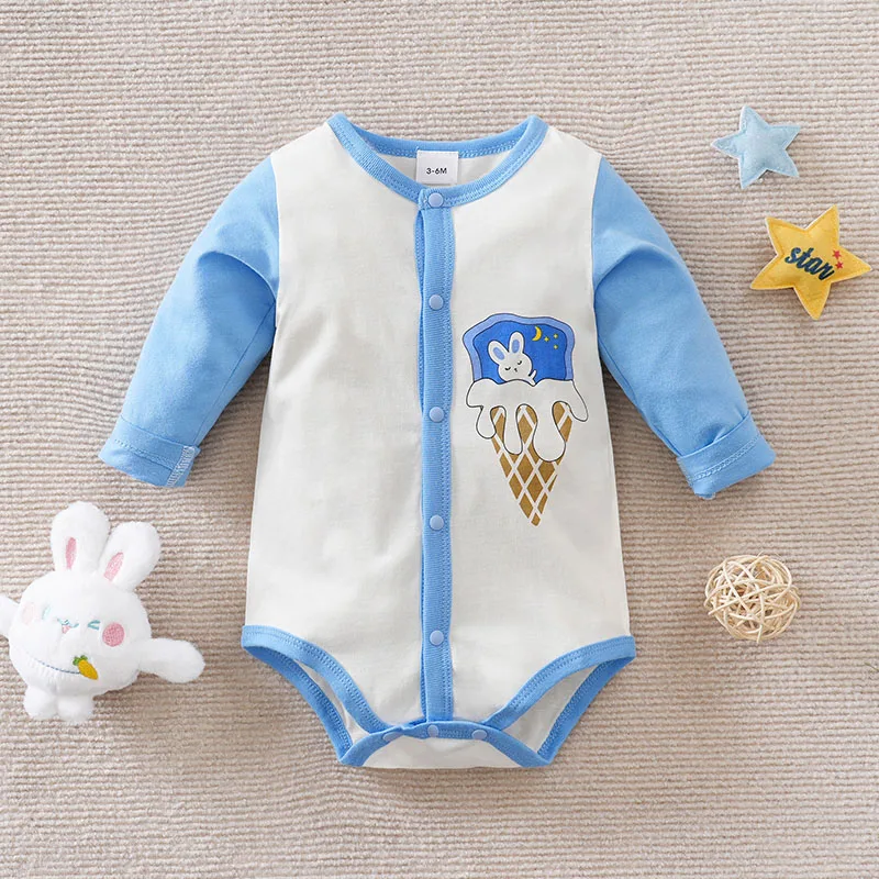 

Детская одежда-комбинезон с треугольными рукавами, 100% хлопок, дышащая, с длинными рукавами, для мальчиков и девочек, для повседневных прогулок