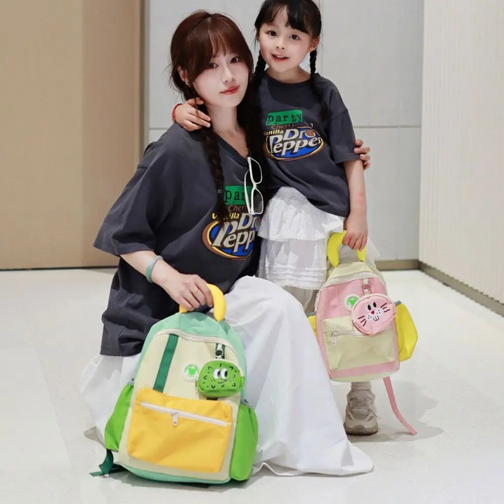 Mochila escolar ligera para estudiantes, mochila escolar para niños a juego de colores a la moda con dibujos animados, bolsas bonitas para libros de gran capacidad