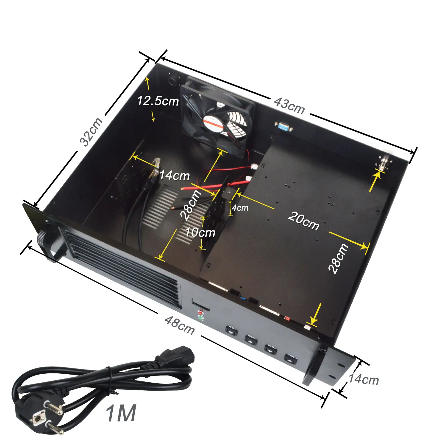 Walkie Talkie Repeater stacja bazowa metalowa szafka z 13.8V 30A zasilacz do Motorola GM3188 GM3688 GM338 GM950