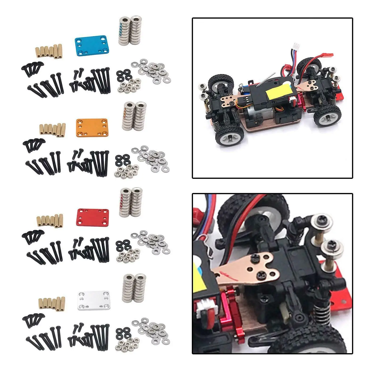 16 Cái Nam Châm Ốp Mở Rộng Bộ Cho Wltoys K969 284131 1/28 RC Phụ Kiện Ô Tô Xe Đua Vỏ Điều Chỉnh Quá Trình Cố Định chi Tiết Sửa Chữa
