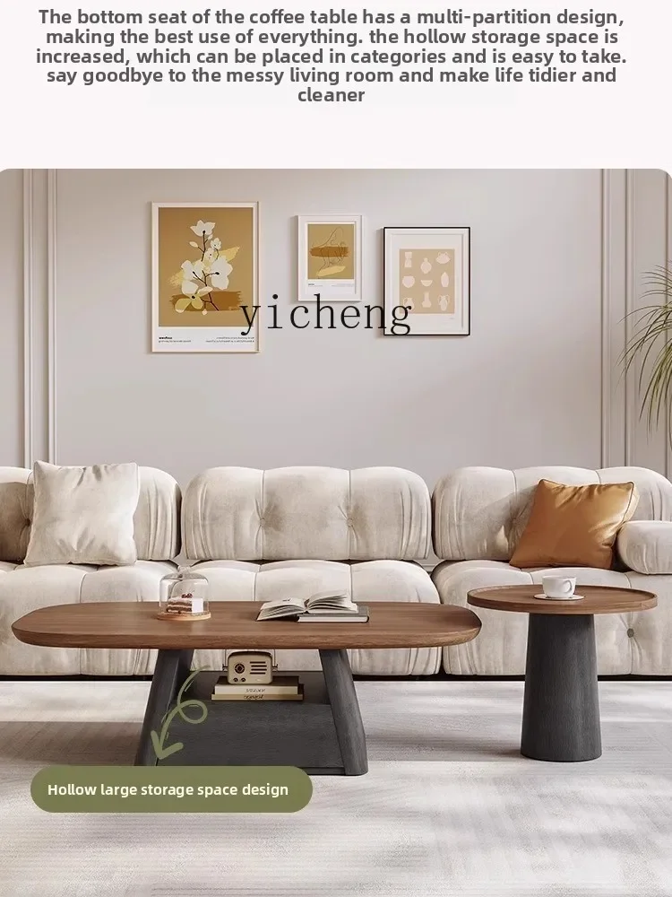 DSA  medium and ancient style coffee table side table combination high-end simple living room home small apartment