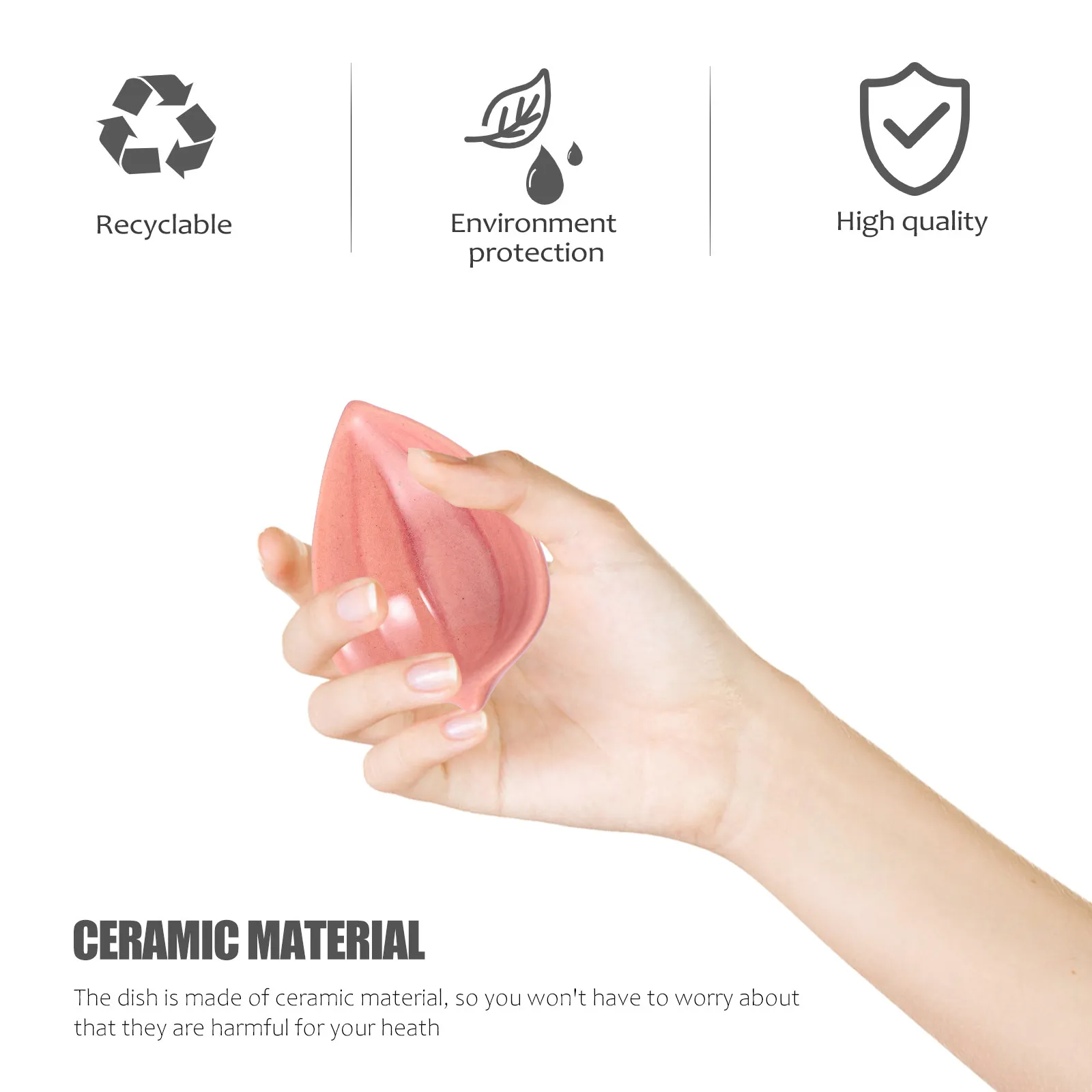 2Pcs Ceramic Essential Oil Dish Set Elegant Bright Spa Beauty Salon Aromatherapy Oil Storage Plate Small Ceramic