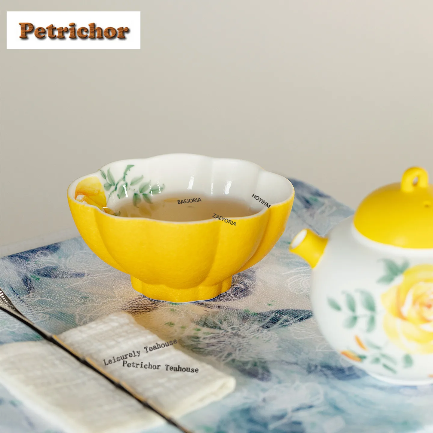 65ml Hand-painted Rose Teacup Antique Tea Bowl Beautiful Tea Cup Tea-tasting Personal Cup Chazhan Master Cups Tea Items Craft