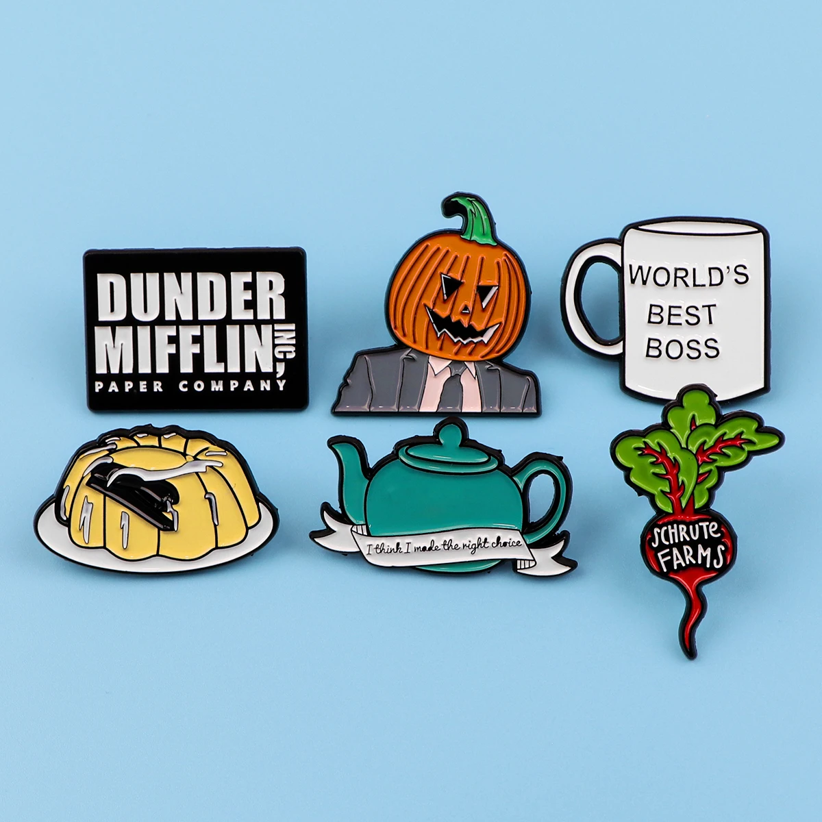 Office TV SHOW Enamel Pin Brooches for Women Men Lapel Pins Badges on Backpack Clothing Accessories Fashion Jewelry Friends Gift