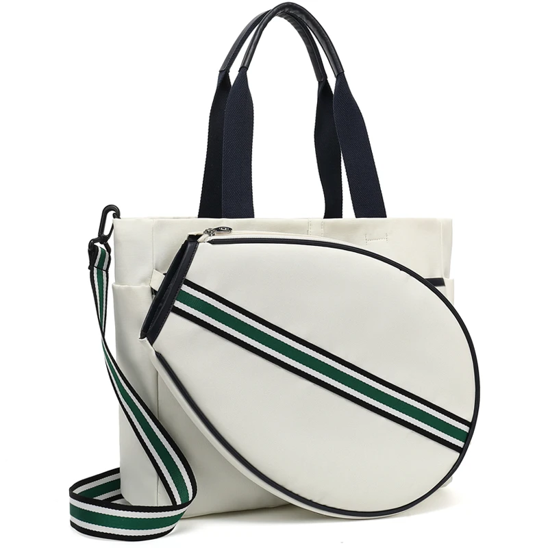 

High Quality Women Canvas Tennis Racquet Bag Portable Badminton Squash Tennis Shoulder Bags RH1 Tennis Accessories Storage Bags
