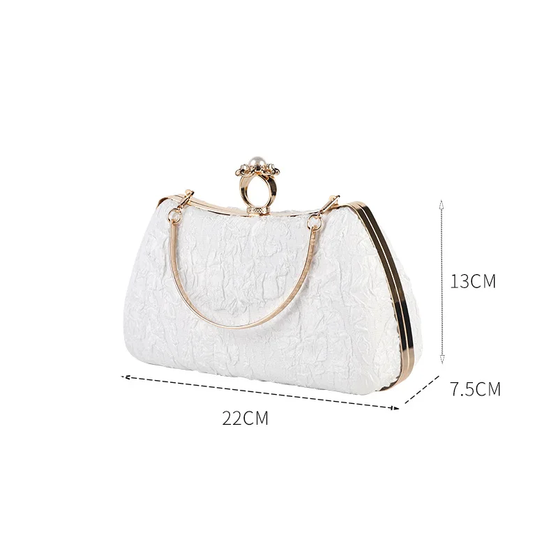 Nieuwe Strass Avondtas Retro Clutch Tas Mode All-Match Elegante Kettingtas