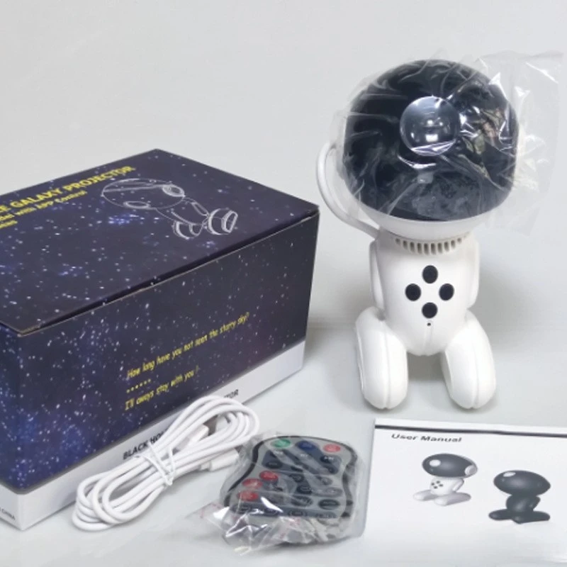 2024 new star robot projector bedroom atmosphere lamp music night light sky star plug-in projector lights