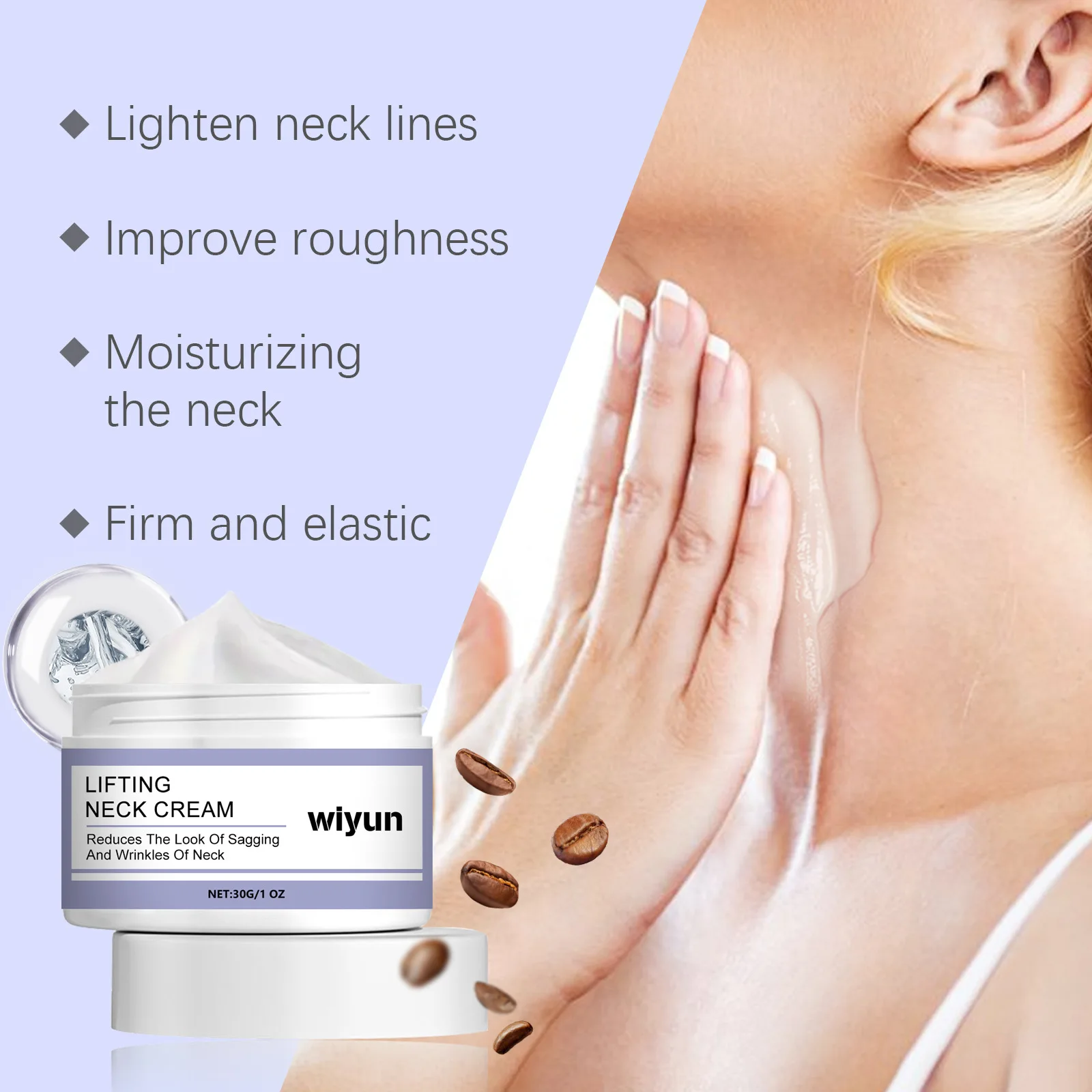 30g Neck Lines Protein Cream Lift Neck Eliminate Neck Fine Line Anti-ageing Eliminate Double Chin Moisturis Nourish Rejuvenation