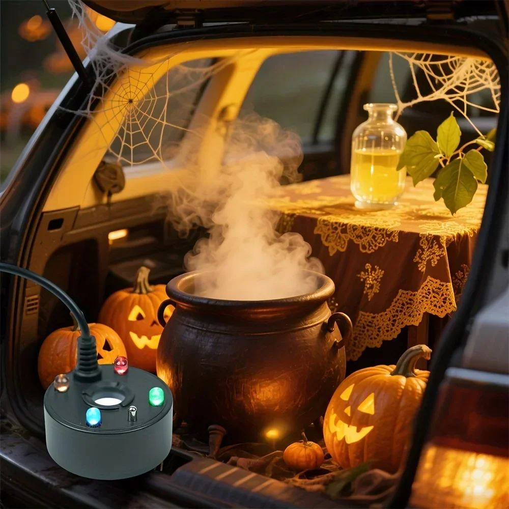 Spina USB 4 LED Spruzzatore ad ultrasuoni Fontana interna Funzione acqua Stagno Portatile Rettile Nebbia Umidificatore Calderone di Halloween