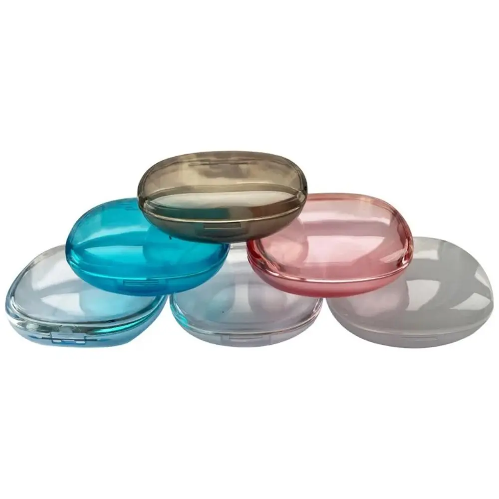 Mini Dental Retainer Box Transparent Portable Mouth Guard Container Square Denture Holder False Denture Boxes Dental Supplies