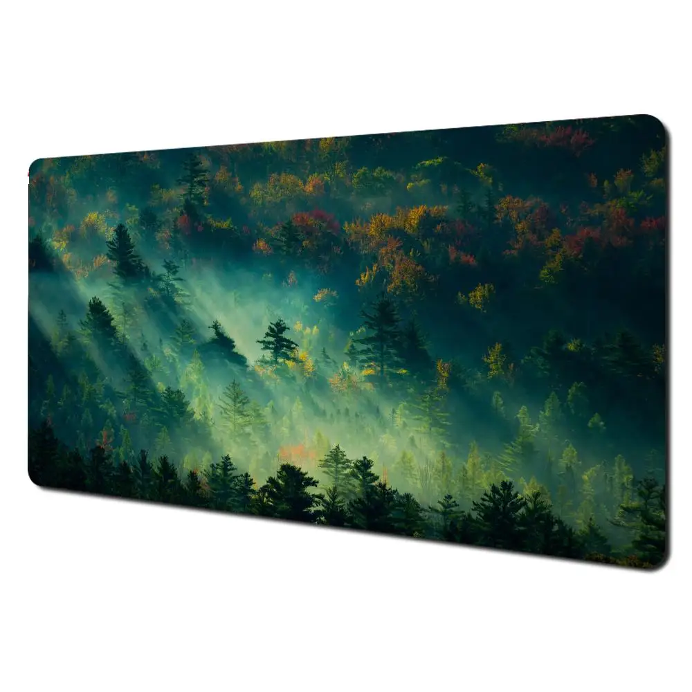

Green forest eye protection Mouse Pad Large Gaming Non-slip Computer Laptop Tablet Mat Mini Gamer Keyboard Game Rug PC Playmat