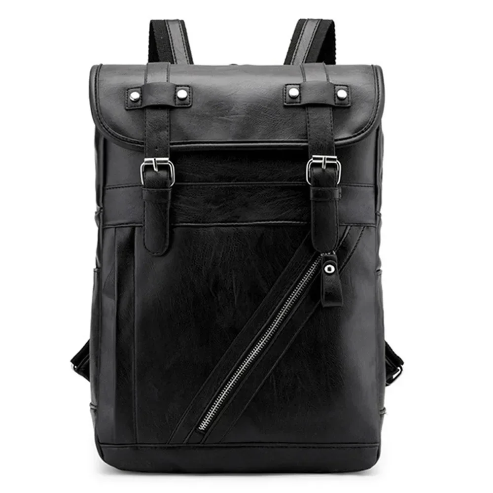 Men Backpack Leather Retro Korea Version College Style 2023 Large Waterproof Bag Popular Simple Laptop Backpacks Women mochilas