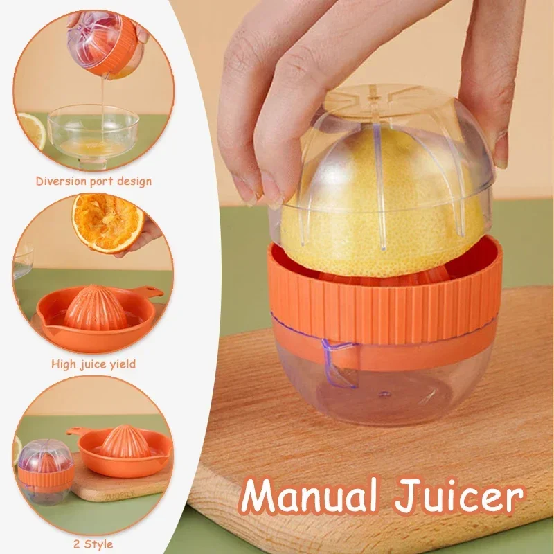 Manual Portable Citrus Juicer Kitchen Tools Plastic Orange Lemon Squeezer Multifunction Fruit Juicer Machine Kitchen Accessories