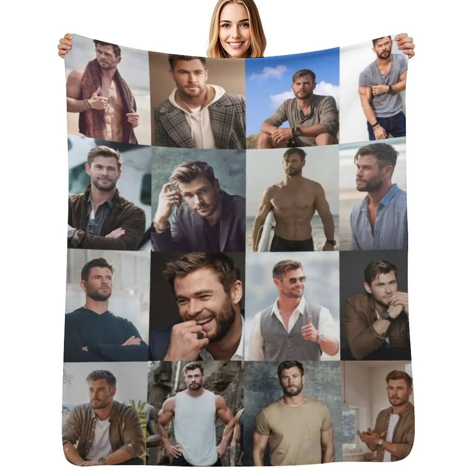 Chris Hemsworth Throw Blanket Summer warm winter decorative Sleeping Bag Blankets #1
