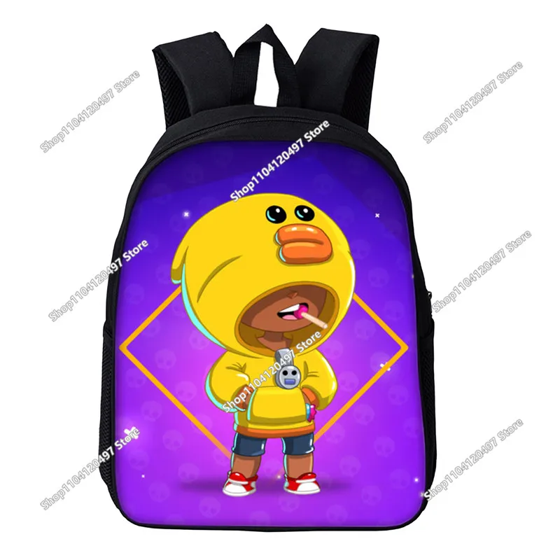 Wilderness Game Cosplay Brawl Stars-rugzakken Waterdichte dagrugzak Lichtgewicht schooltassen Etui - afbeelding 1
