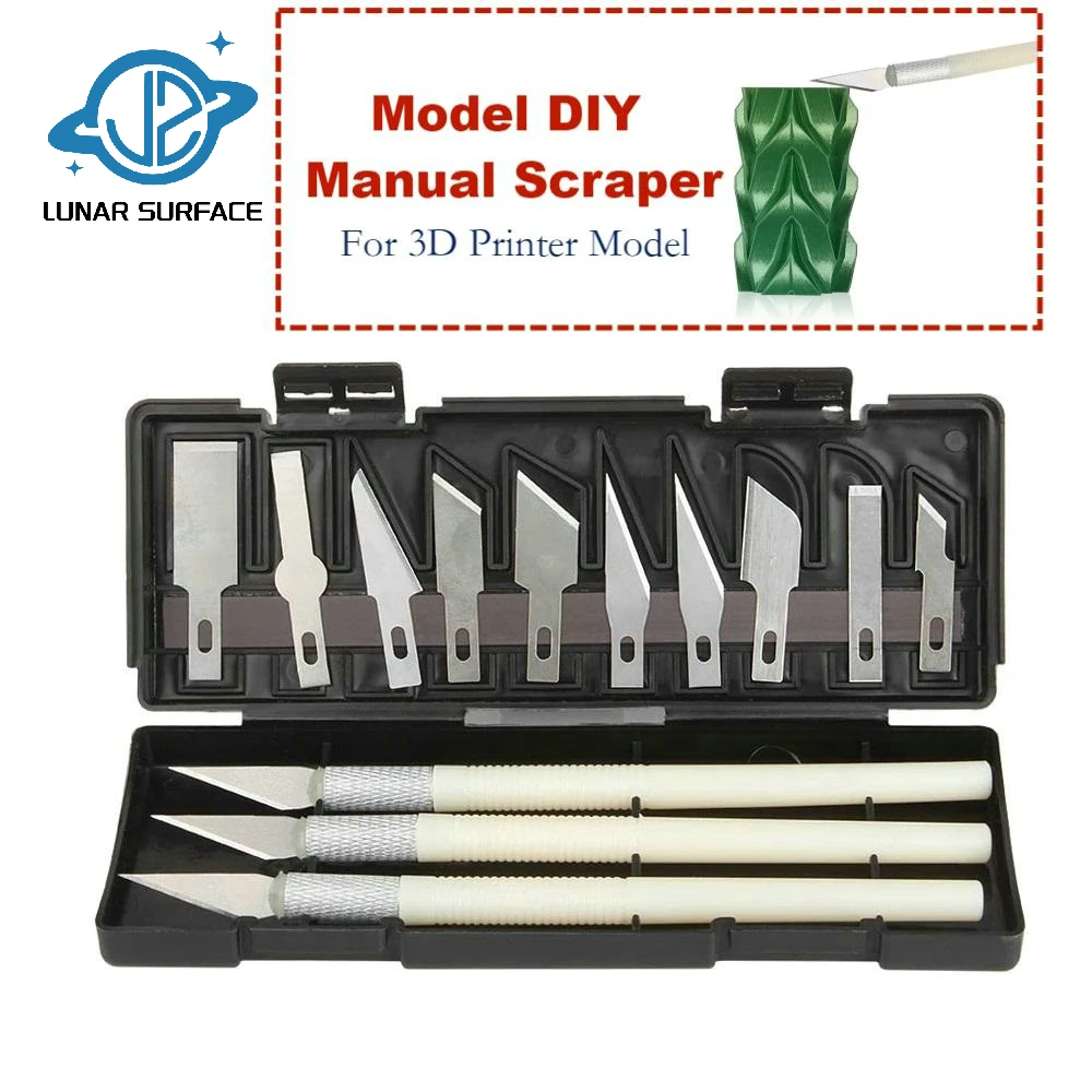 

LS-3D Printer Parts DIY Model Manual Scraper,Model Detail Modifier Knife,Carving Knife,Filament Knife Scraper DIY Hand Knife