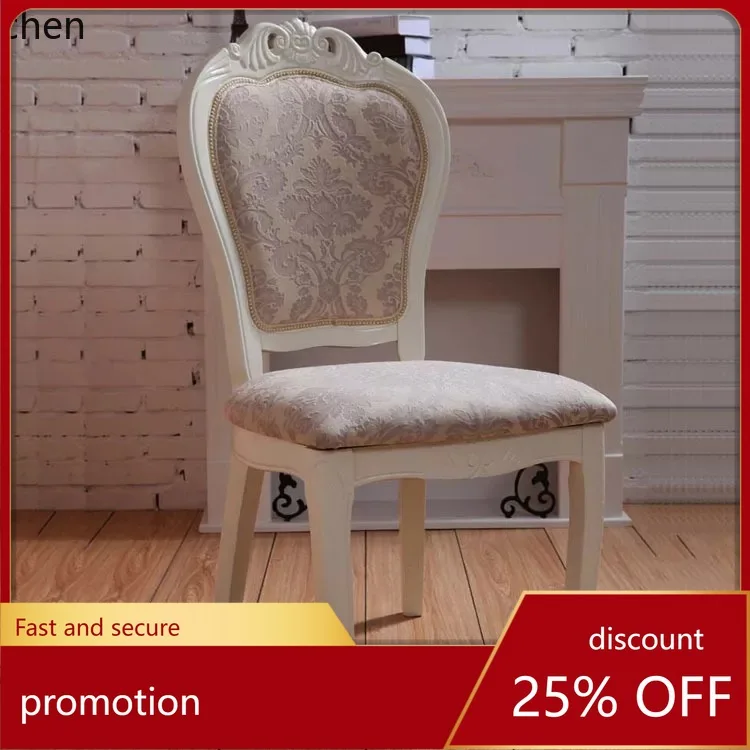 YFY Solid Wood Dining Chair Leisure Armchair Club Desk Chair