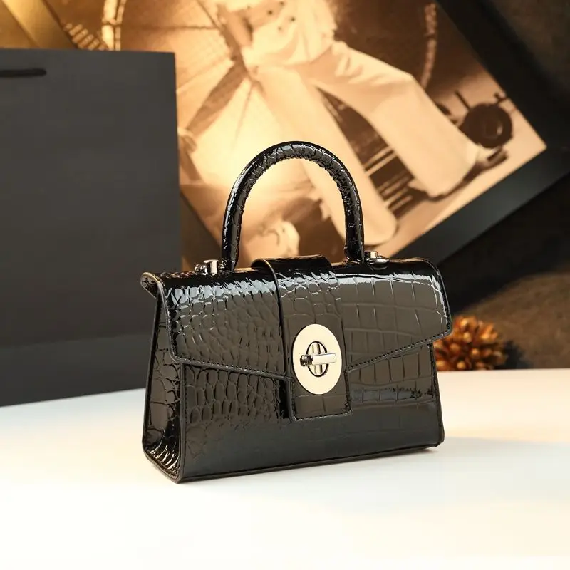 Designer Brand Crocodile Print Bag Fashion Chain Shoulder Cross Body Tote Bags for Women Bolsos Mujer