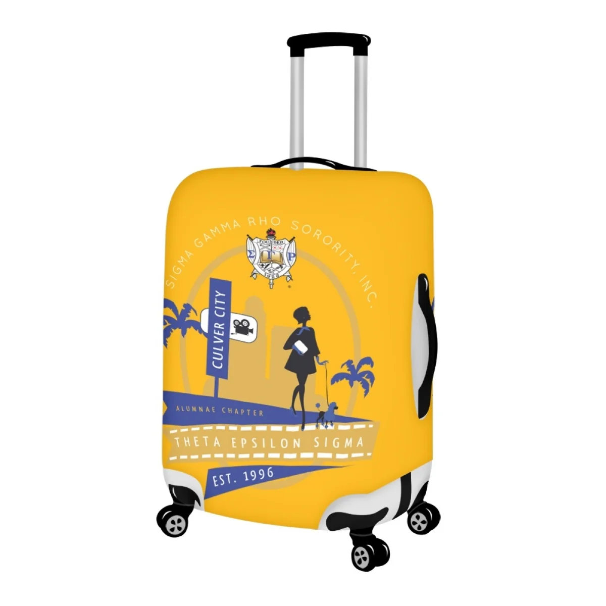 Forudesigns Sigma Gamma Rho Bagage Cover Protector Creatieve Ontwerp Stof Bagage Covers Vliegtuig Reizen Accessoires Nieuwigheid