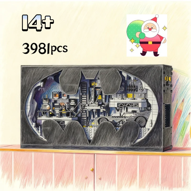 

3981 шт. Новое поступление 76252 Batcave Shadow Box классическая модель 1989 года строительные блоки кирпичи игрушка для детей и взрослых подарок на Рождество и день рождения