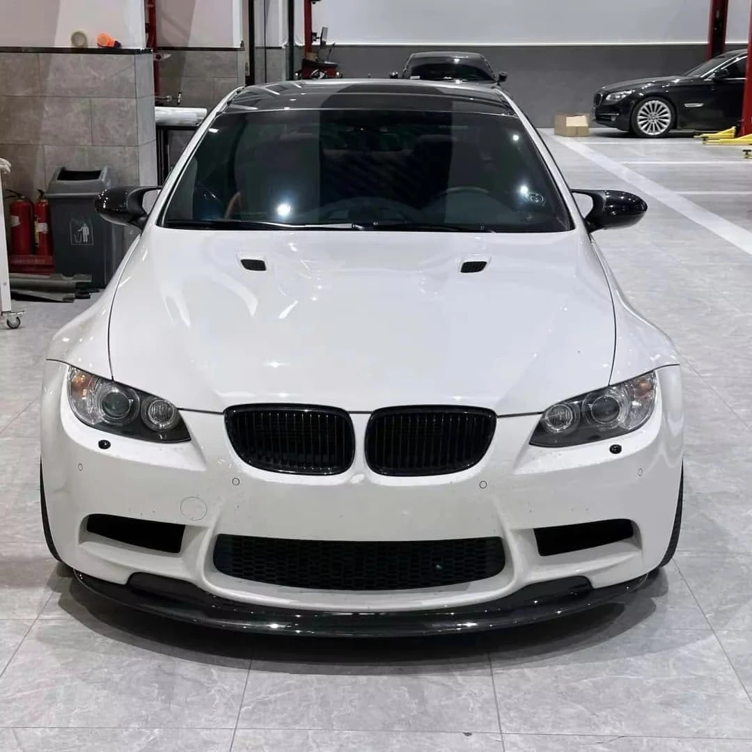 GTS نمط ألياف الكربون الشفة الأمامية ل E90 E92 E93 M3 المصد الأمامي الفاصل سبويلر اكسسوارات السيارات 2008-2012