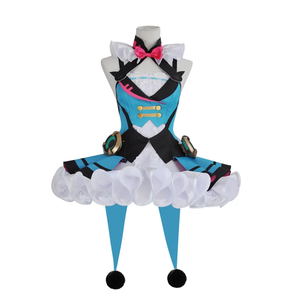 Miku السحرية ميراي 2019 تأثيري حلي 2025 رائجة البيع Miku الأزرق المرحلة فستان أنثى زي لعبة أنيمي