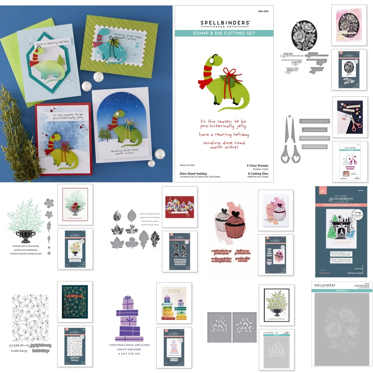 

Cupcakes Presents Autumn Cheer Metal Cutting Dies Clear Stamps Stencil Hot Foil For DIY Making Card Scrapbook Embossed Paper