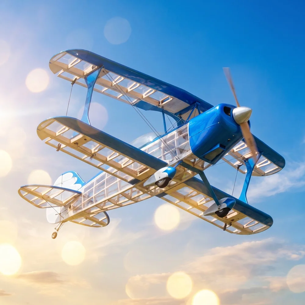 1.5M Pitts S-2B 3D Aerobatic Balsa ARF RC Plane Kit Pure Airframe for Gas/Electric Conversion No Servos/Motor