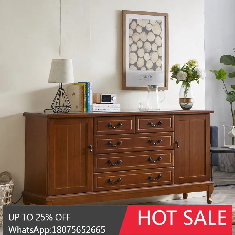 

MJY Solid Wood Bedroom Storage Multi-Drawer European Style Multi-Layer Six-Drawer Cabinet