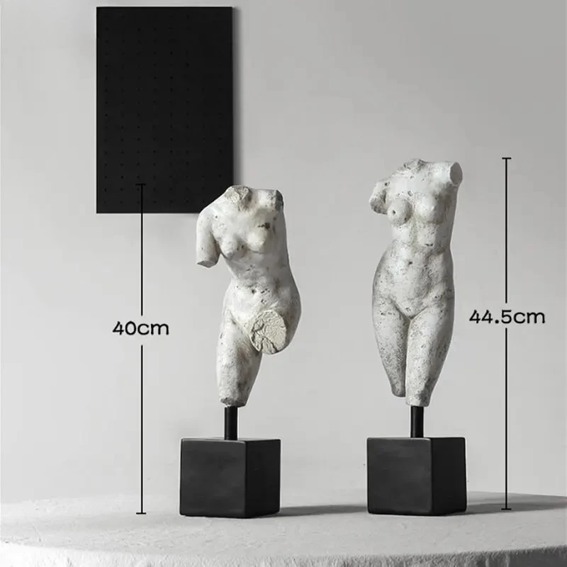 Character Resin Crafts Desk Decoration Ornaments Broken Aesthetics Human Body Sculpture Imitation Plaster Retro Body Art Statue