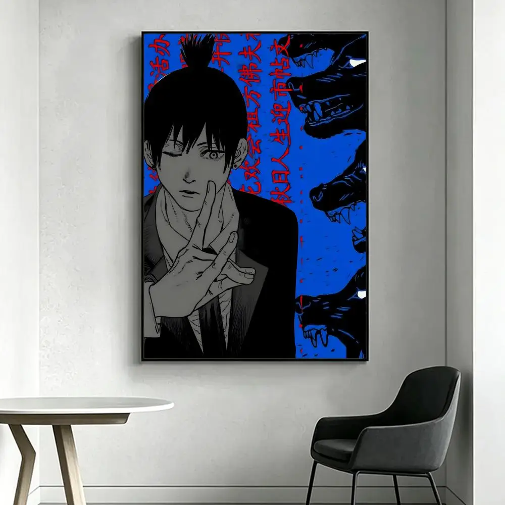 Anime C-Chainsaw M-Man Poster HD-Kunstdruck, wasserfest, selbstklebend, Wanddekoration, Heimdekoration (Wohnzimmer, Schlafzimmer, Bar), ästhetisch – Detail 21