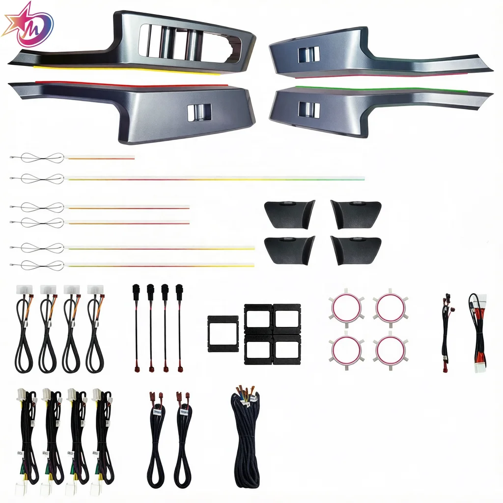2026 New Car Interior Ambient Light Strip Rainbow Symphony Dynamic Lighting 12V Universal Modified LED Decoration Lamp CE Certif