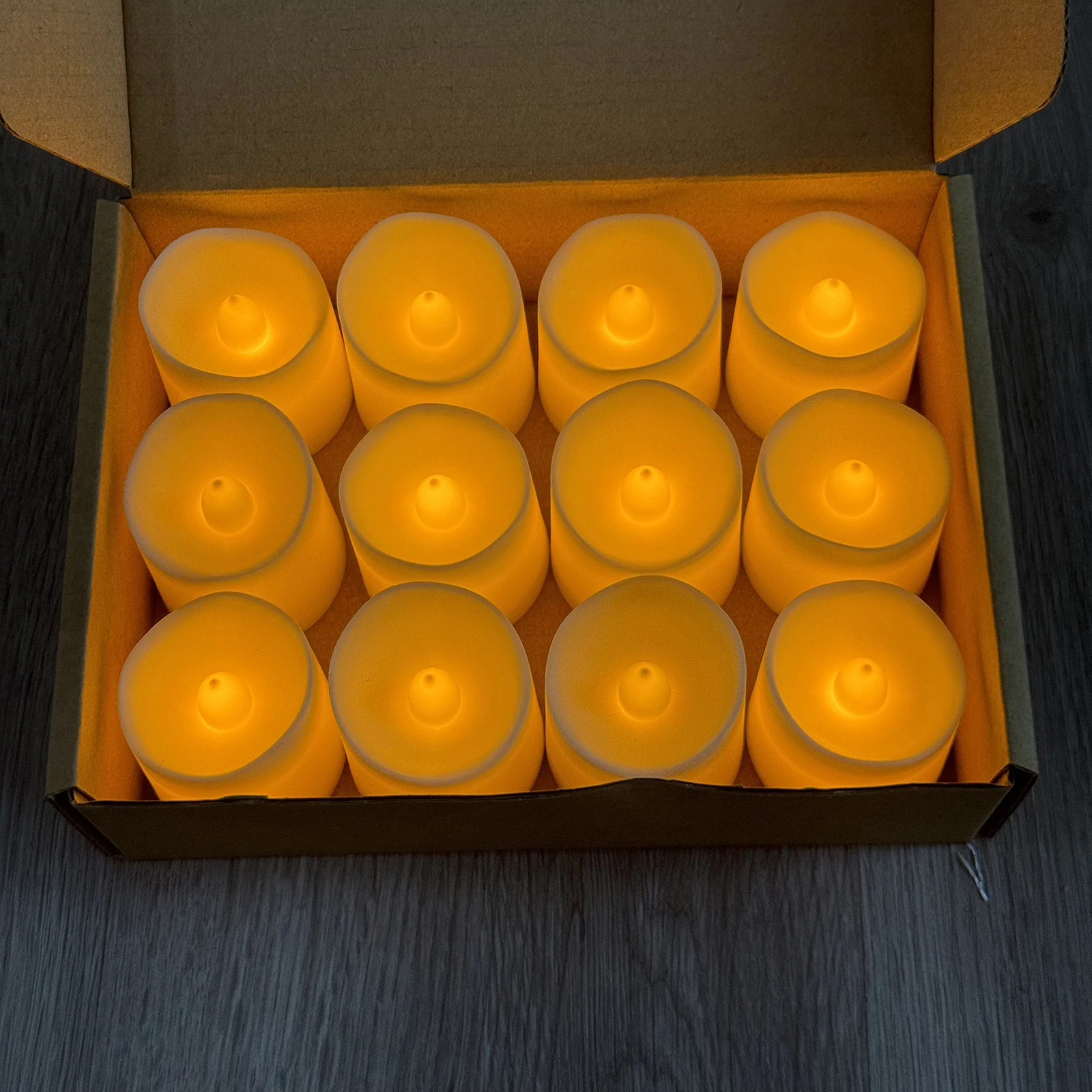 12 шт. беспламенные светодиодные свечи креативные желаемые светодиодные чайные лампы теплый белый Хэллоуин свадебные рождественские украшения свечи